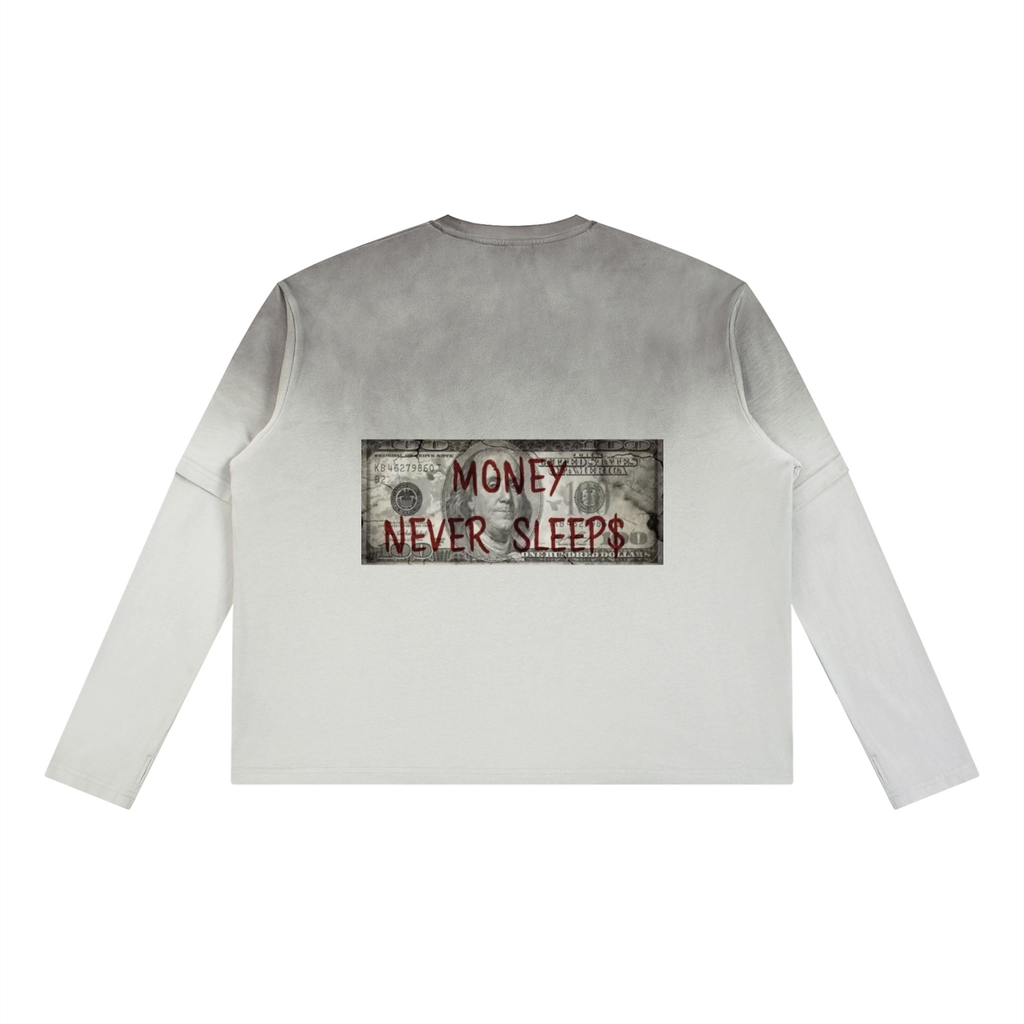 Unisex Vintage Wash Layered T-Shirt