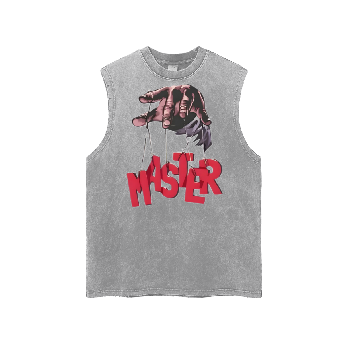 Snow Washed Frayed Hem Tank Top,  Sleeveless Shirt