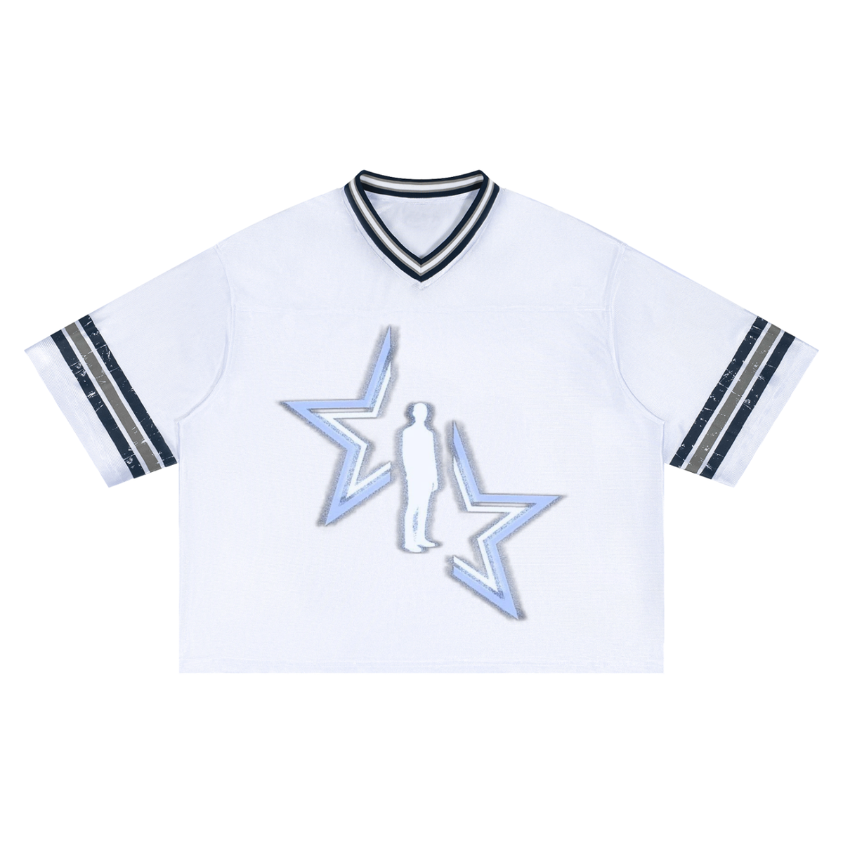 Unisex Boxy Striped Jersey