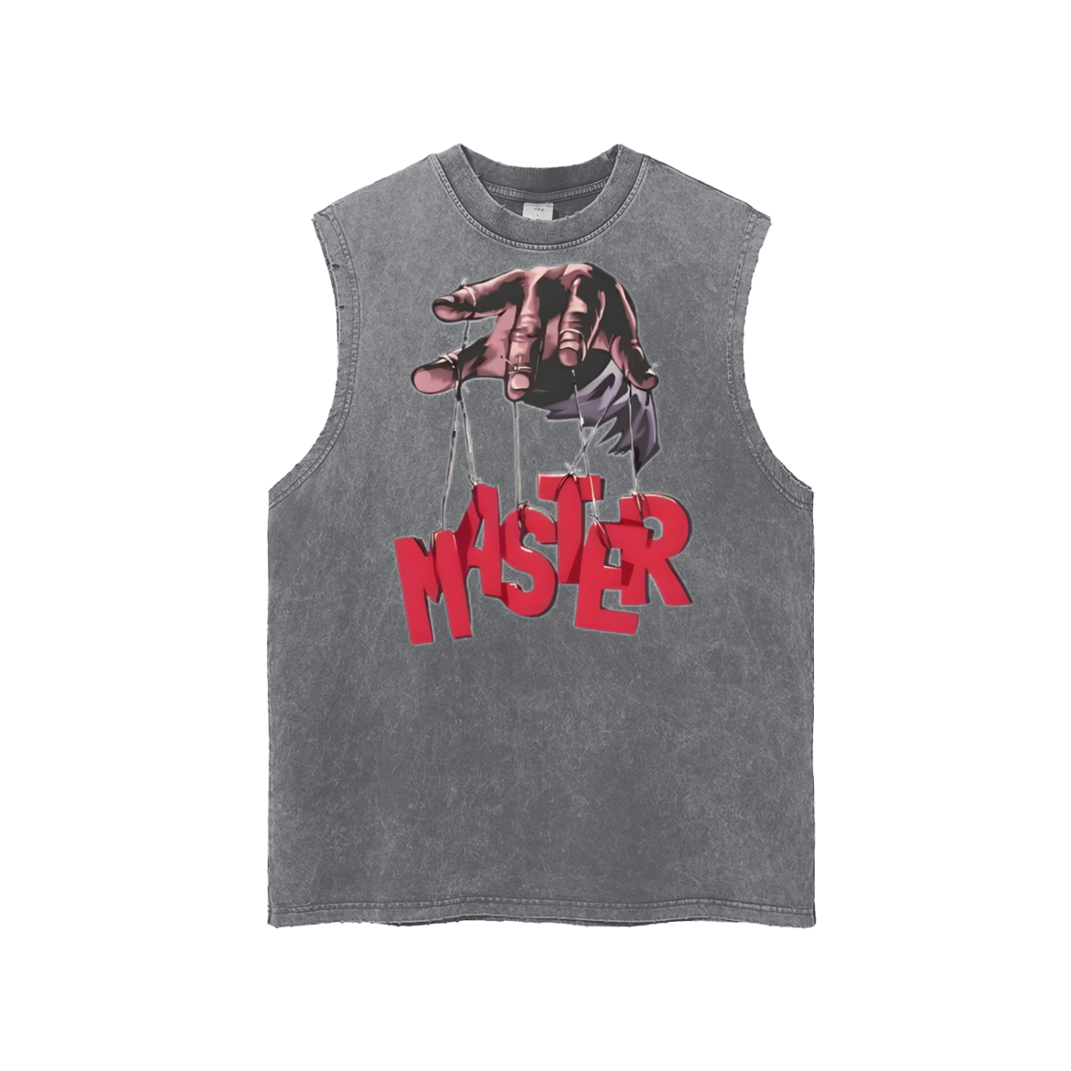 Snow Washed Frayed Hem Tank Top,  Sleeveless Shirt