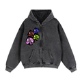 Zip-Through Boxy Fleece Hoodie