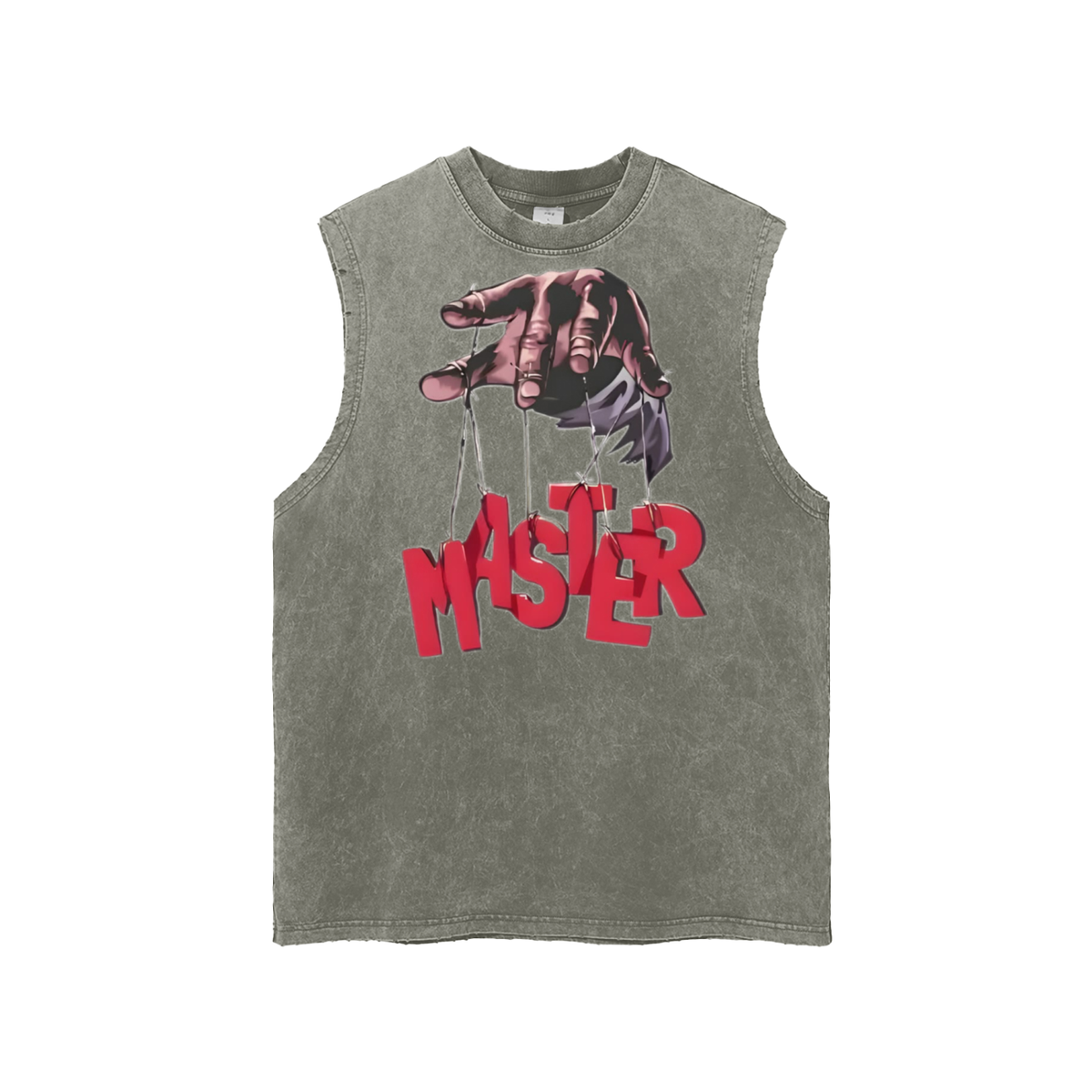 Snow Washed Frayed Hem Tank Top,  Sleeveless Shirt