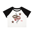 Women’s Leopard Block Baby Red Crop