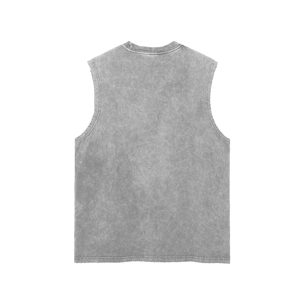 Snow Washed Frayed Hem Tank Top,  Sleeveless Shirt
