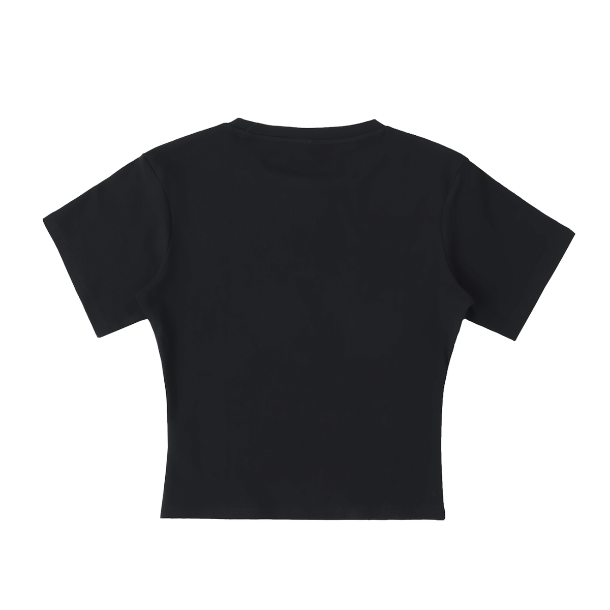 Lightweight Cocoon Shape Short Sleeve Graphic Crop Top