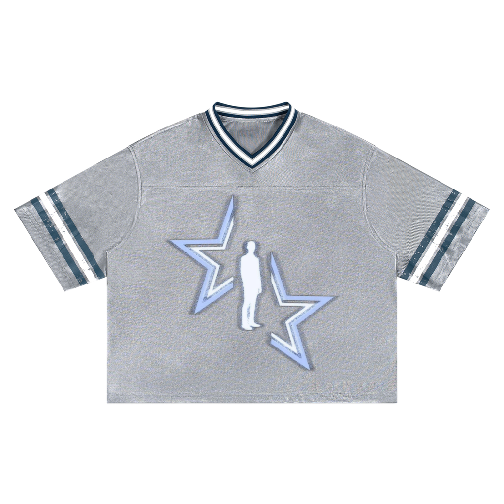 Unisex Boxy Striped Jersey