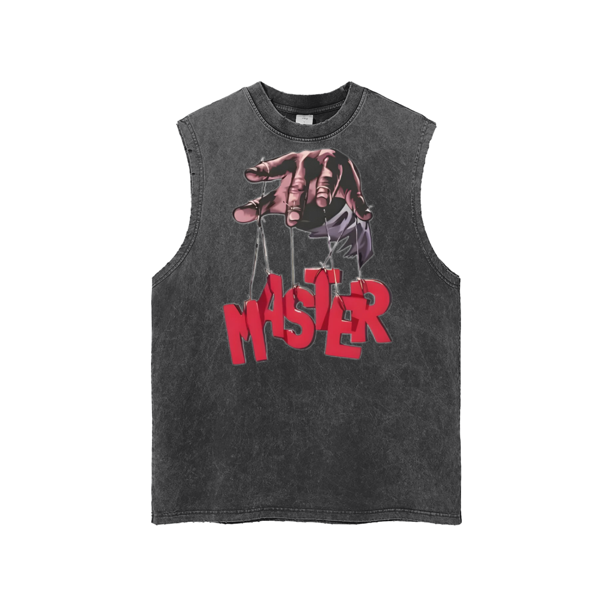 Snow Washed Frayed Hem Tank Top,  Sleeveless Shirt