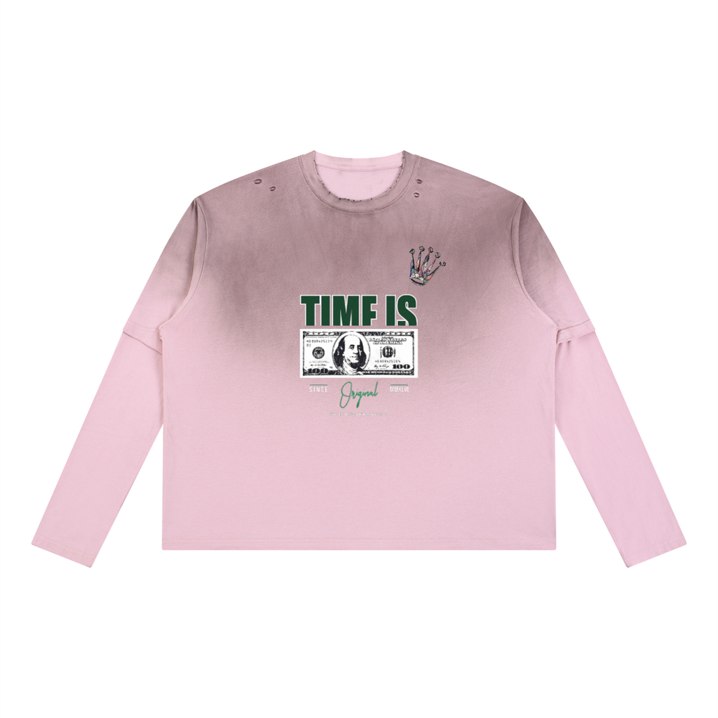 Unisex Vintage Wash Layered T-Shirt