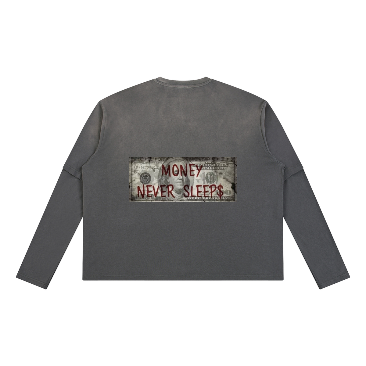 Unisex Vintage Wash Layered T-Shirt